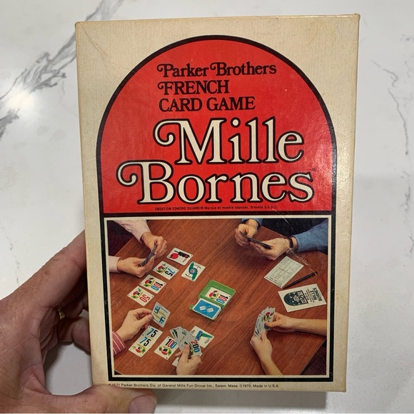 Mille Bornes French Card Game Parker Brothers 1971 Instructions Complete VTG - Picture 1 of 9